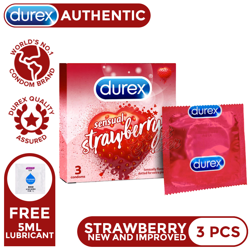 Secret Corner Durex Condom Sensual Strawberry Pack Of 3 S Lazada Ph