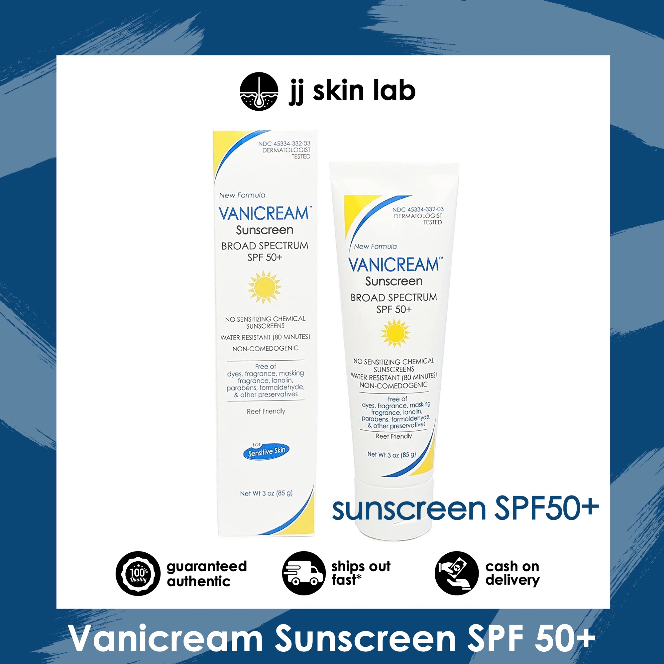 Vanicream Facial Moisturizer Hyaluronic Acid Broad Spectrum SPF 30