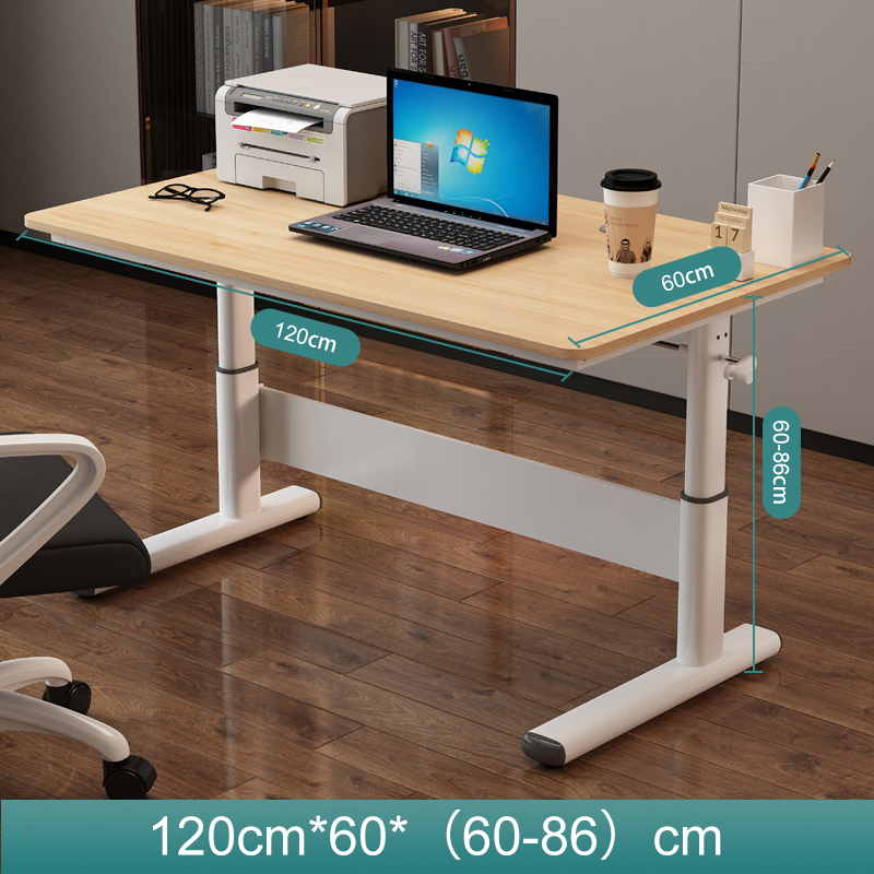 [Adjustable height] 80/100/120cm Computer Table Study Table Office ...
