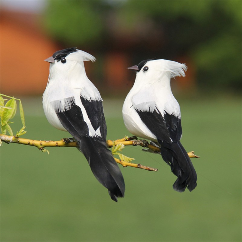 Foam Feather Artificial Parrots Imitation Bird Model Outdoors Garden Decoration