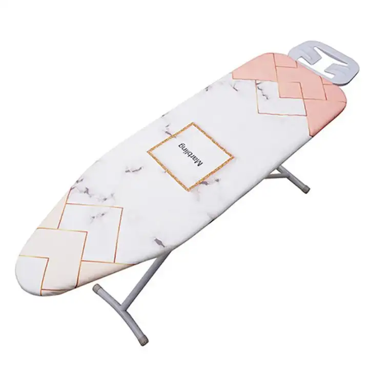 140x50cm Fabric Marbling Ironing Board Cover Protective Press Iron Folding For Ironing Cloth Guard Protect Delicate Garment Easy Fitted