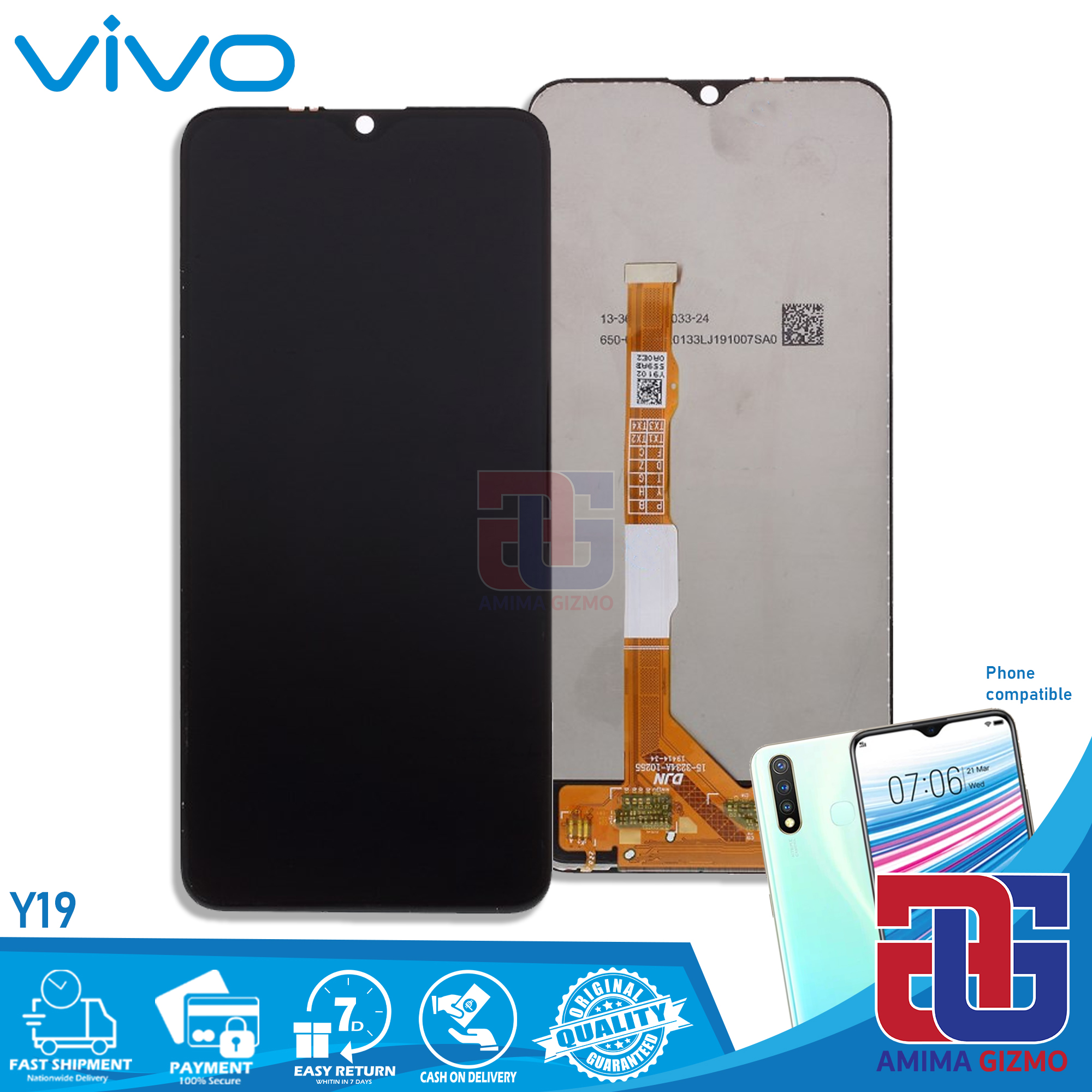 vivo y19 screen price