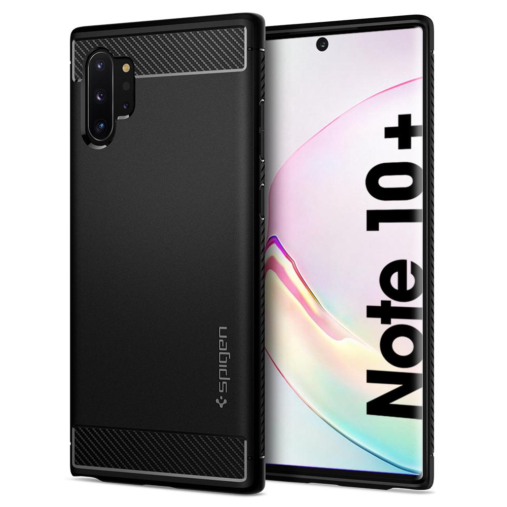 Spigen Galaxy Note 10 Plus Case Rugged Armor Matte Black Lazada