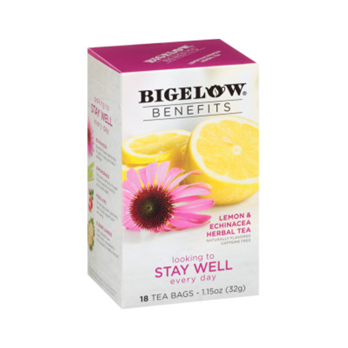 Bigelow Benefits Lemon and Echinacea Herbal Tea, 18 teabags Lazada PH