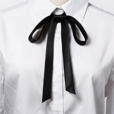 ANTONE Tao nhã Lithe Trường học Tua Ruy-băng Đồ cũ Trang phục Bow Tie Satin Bowtie Cravat Ribbons Knot