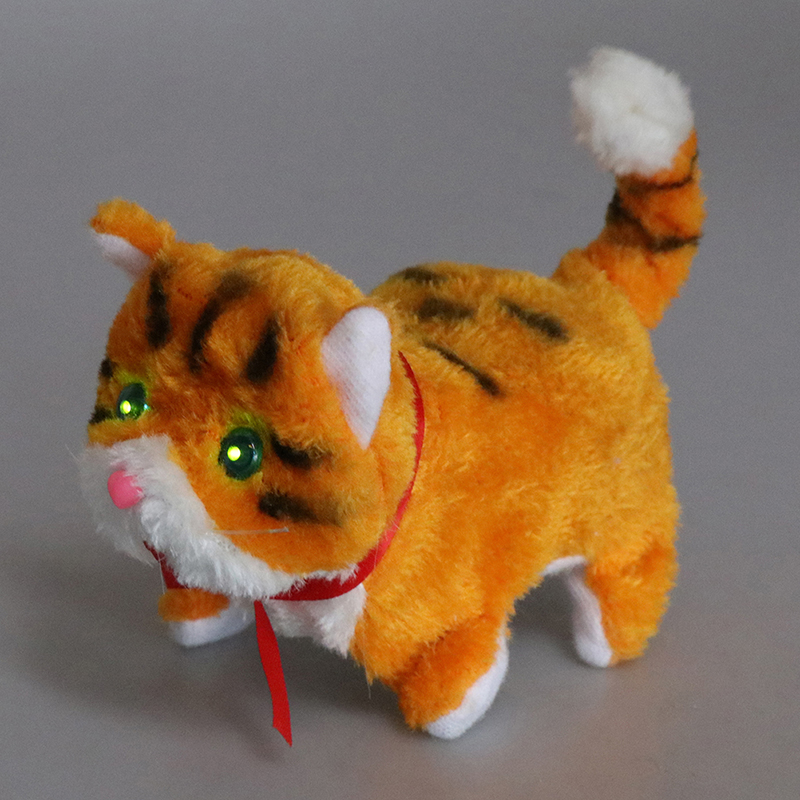Dingdaocunz Electronic pets cats dolls cat plush walking barking