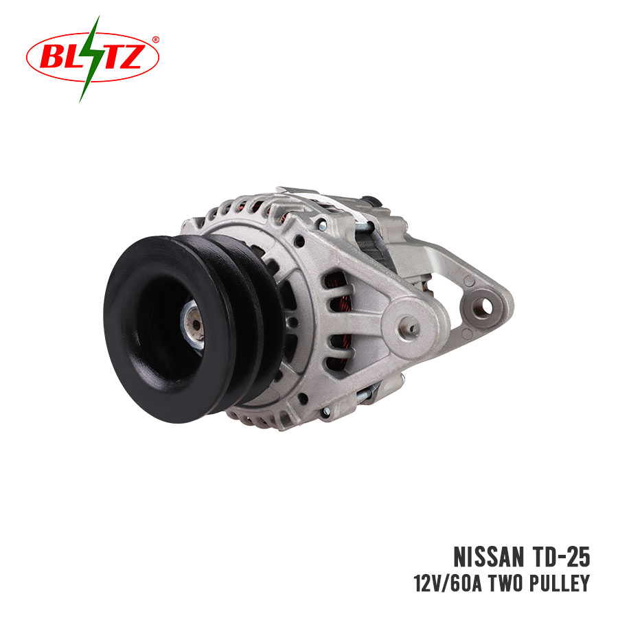 NISSAN TD25 BD25 FRONTIER QD32 ALTERNATOR ASSEMBLY 12V / 60A TWO