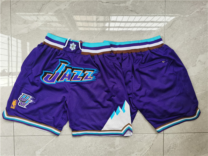 Utah jazz retro vintage just don shorts