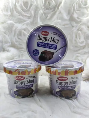 Maya Happy Mug Chocolate Mug Cake mix with caramel topping 80g x 3's