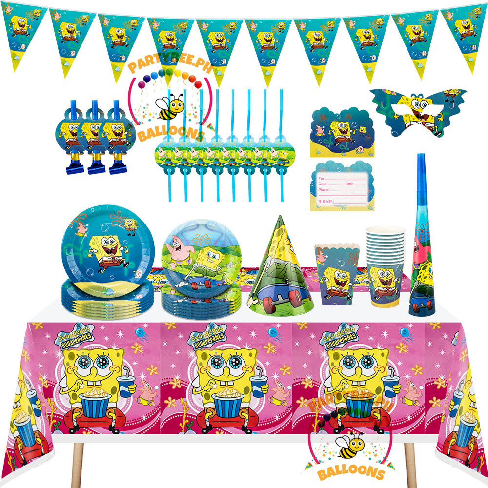 Spongebob Square Pants Theme Birthday Party Supplies Party Needs