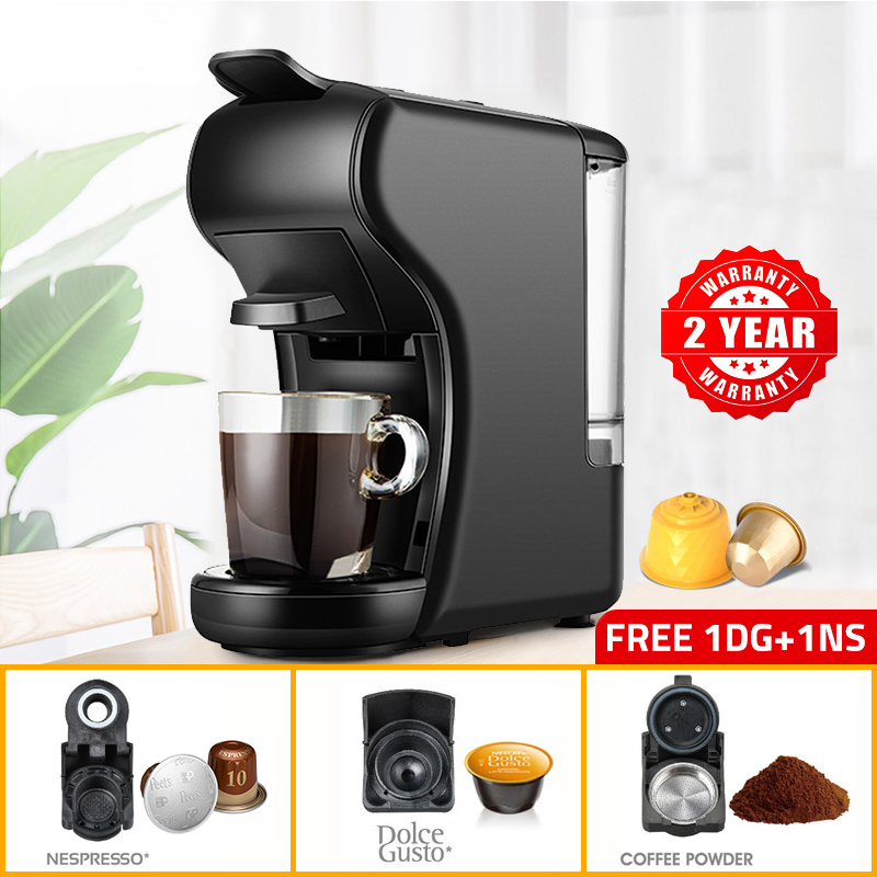 Noon ST-504B 19 Bar Multi Capsule Coffee Machine Nespresso And Dolce Gusto  Compatible 0.6L
