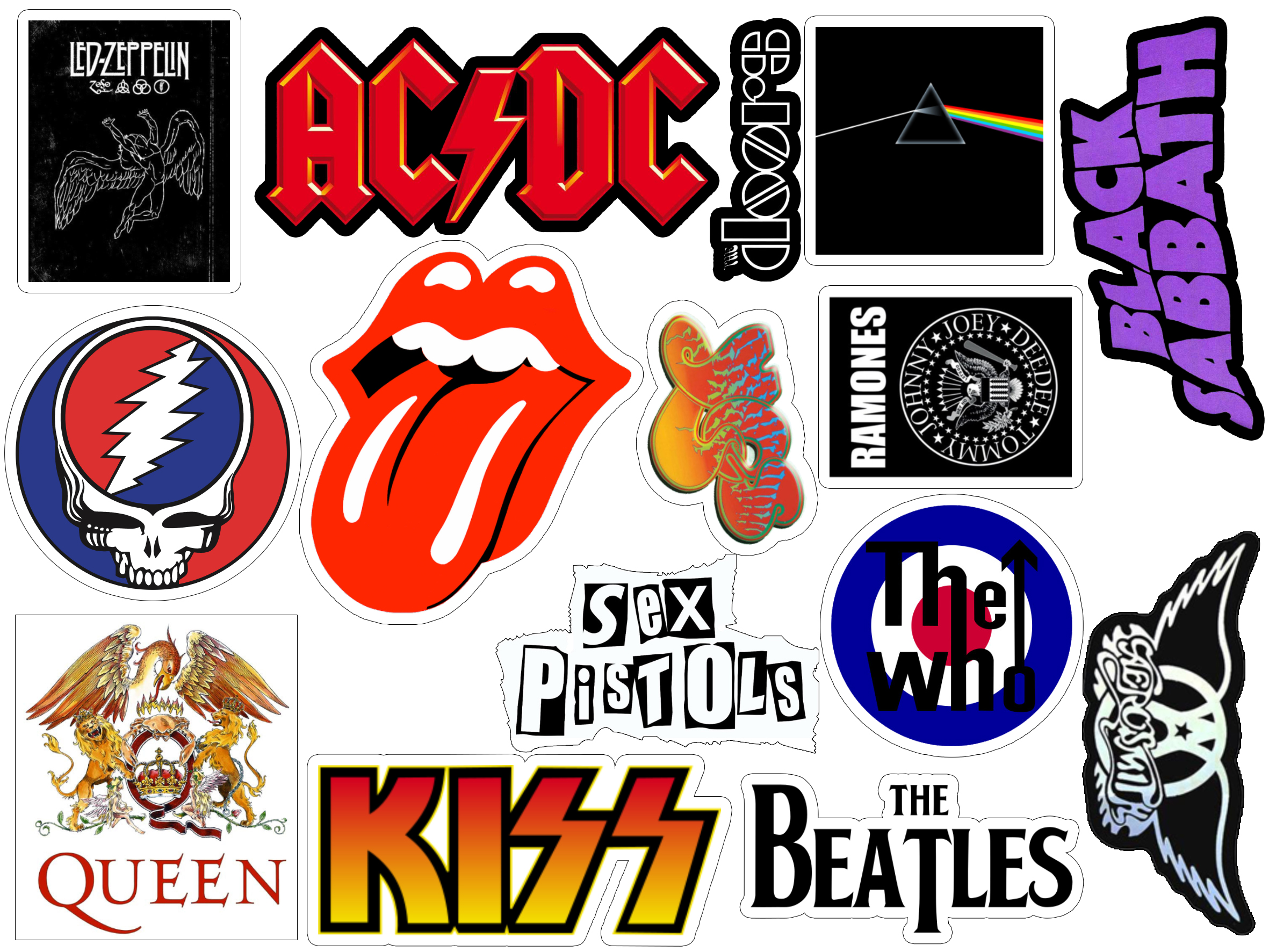 70s Rock Band Logos