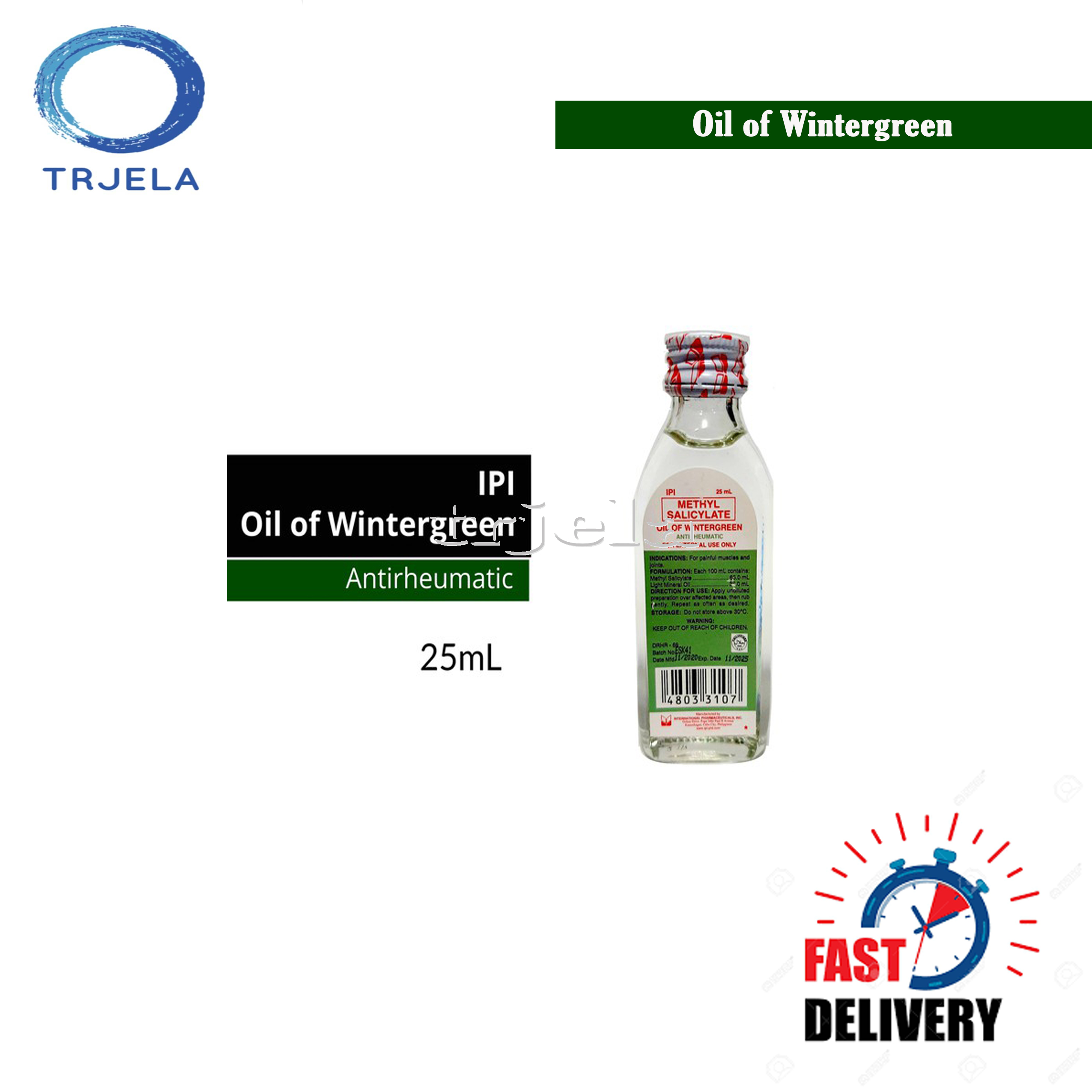 Menthyl Salicylate (Oil of Wintergreen) 25ml/50ml IPI Lazada PH