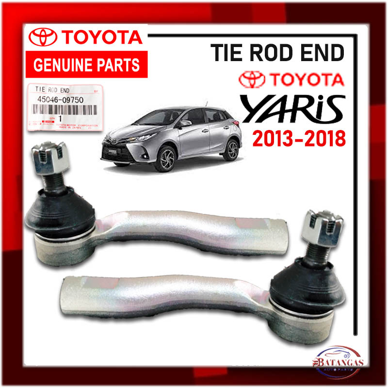 TOYOTA GENUINE TIE ROD END TOYOTA YARIS 20132018 (2PCS) PART NO 45046