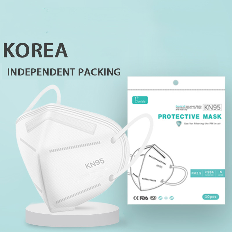 Funlala KN95 50pcs korean style face mask 5ply masks for adult design