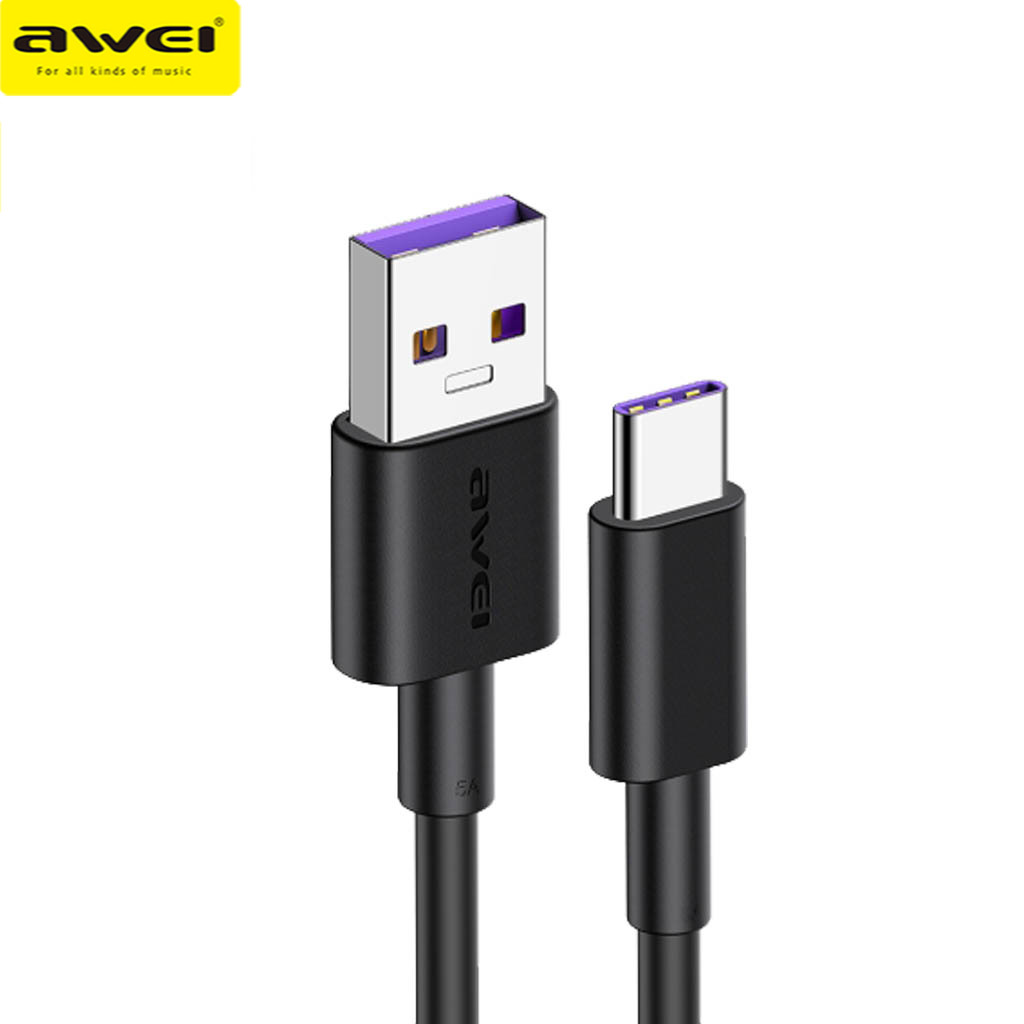 Awei Cl T A Fast Charging Cable Usb To Type C W Data Usb C Cable With Overcharge Protection