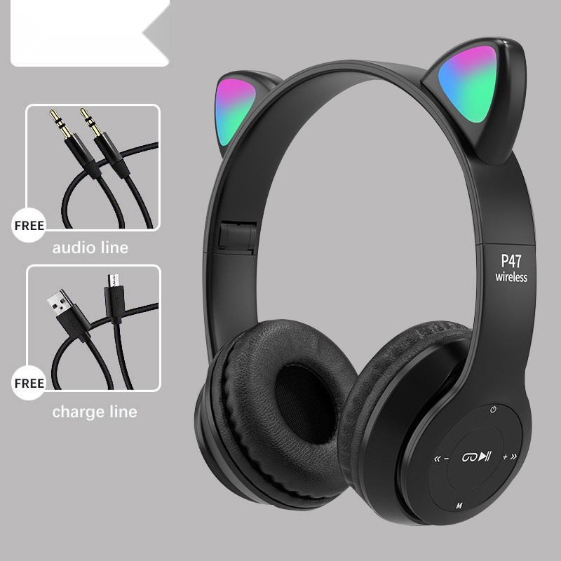P47m headphones bluetooth wireless headphone with mic 【PHK】 Y47 P47 Cat