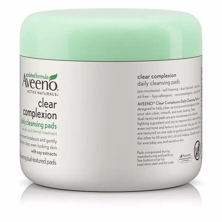 aveeno clear complexion daily cleansing pads