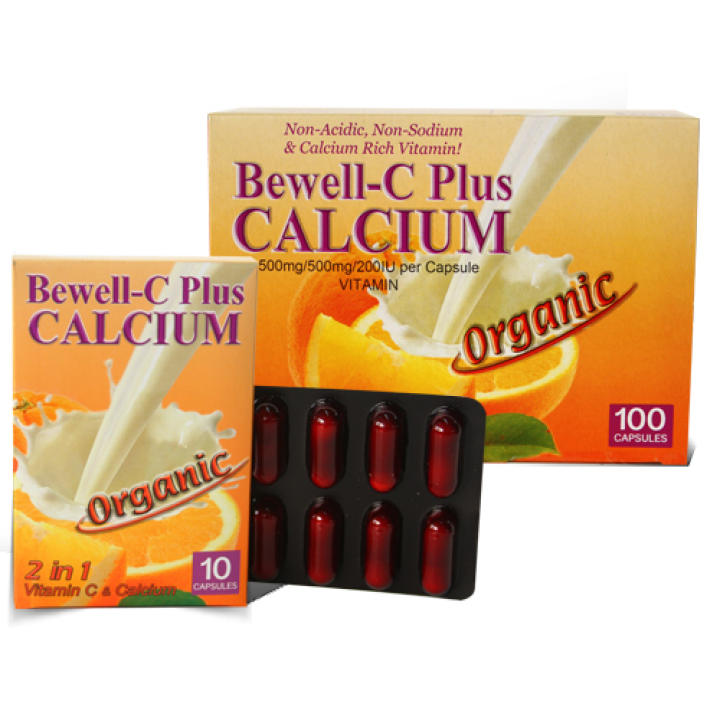 BewellC Plus CALCIUM 3 in 1 Vitamin C with Calcium Supplement 1000mg