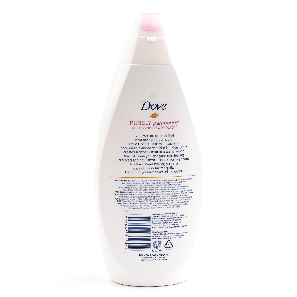 Dove Body Wash Coconut Milk 400ml review and price