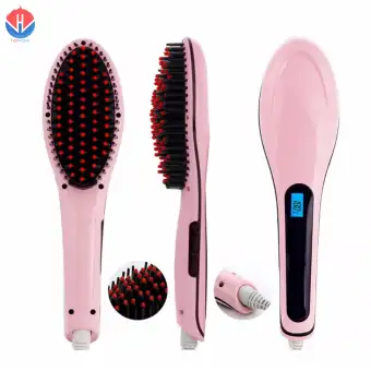 fast hair straightener brush hqt 906