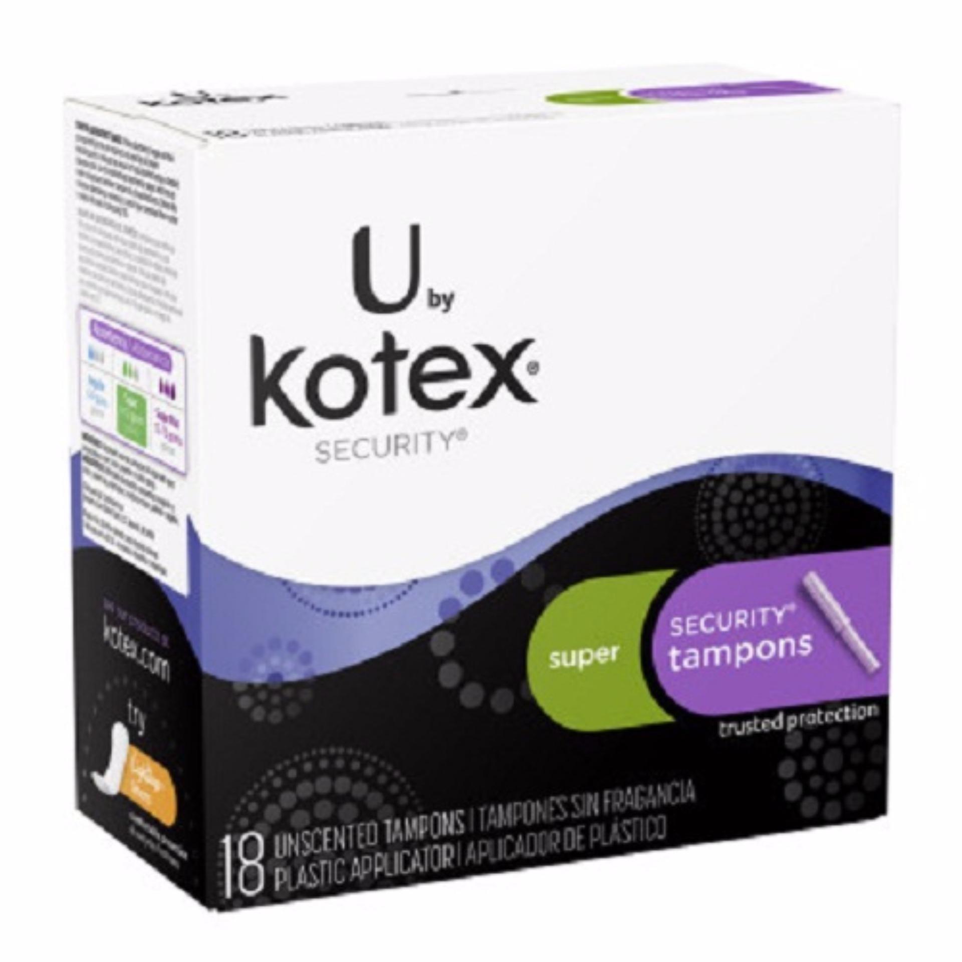 Kotex Super Security Tampons 18Pcs review and price