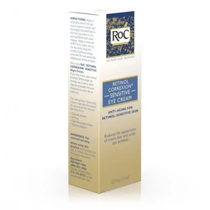 roc retinol sensitive eye cream