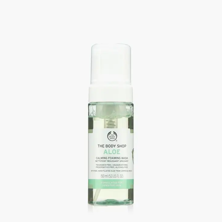 calming foaming wash aloe