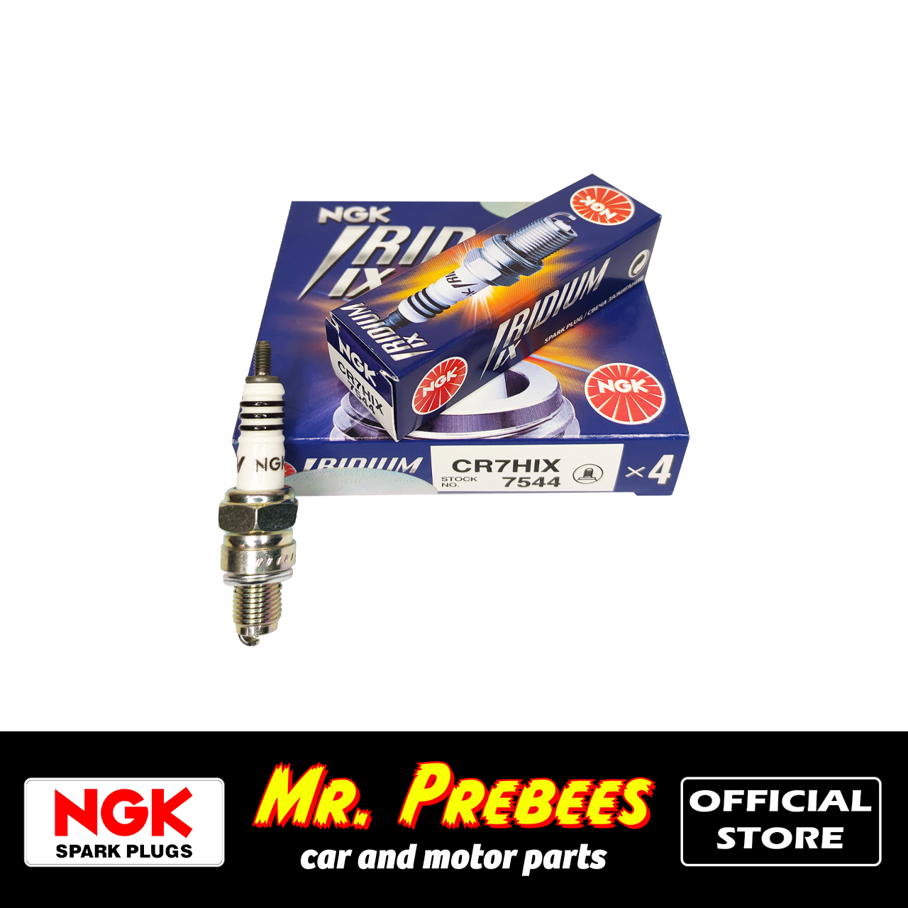 NGK Iridium Spark Plug IX (CR7HIX) 100 Original Lazada PH