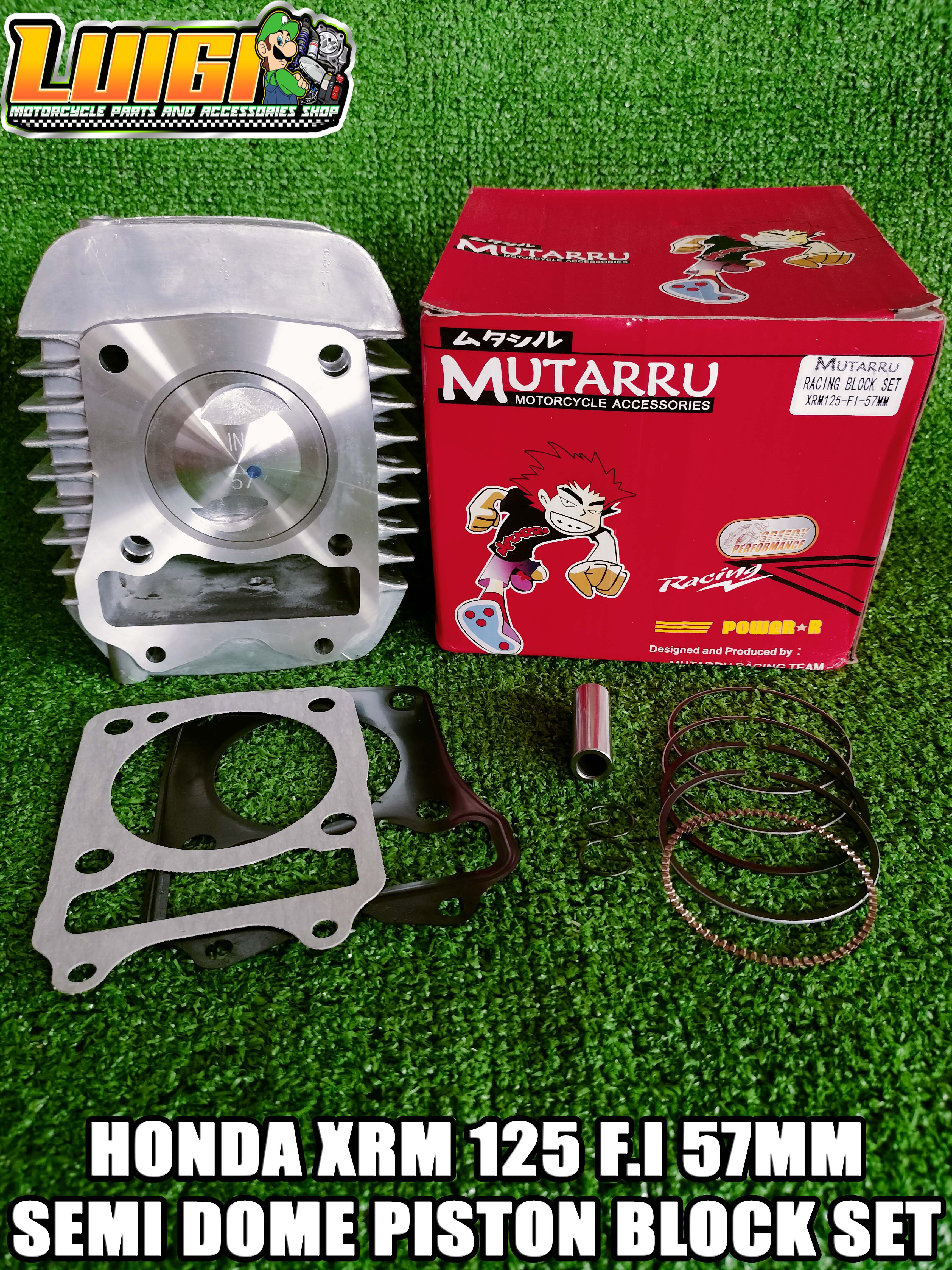 MUTARRU HONDA XRM 125 FI 57MM SEMI DOME PISTON CYLINDER BLOCK SET