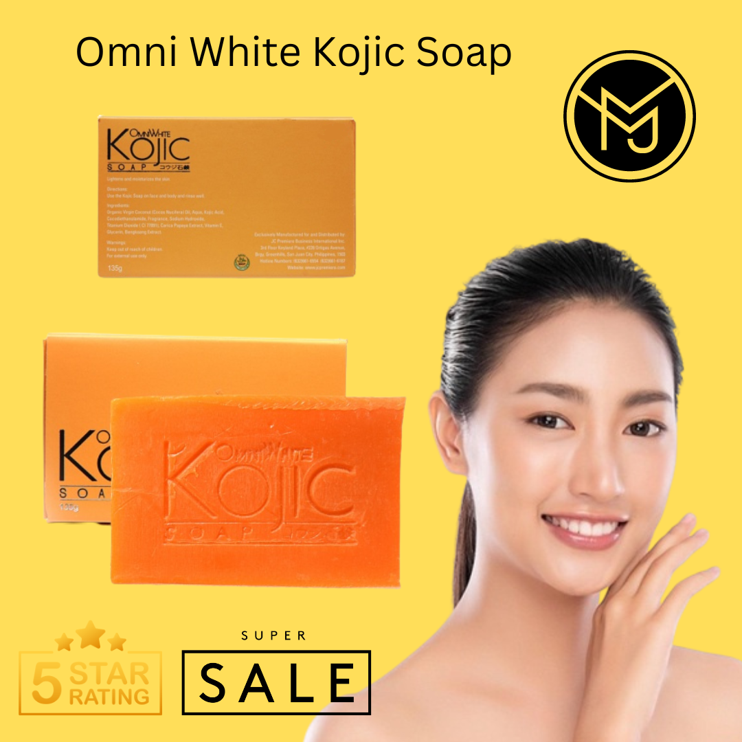 Omni White Kojic Soap 135g Bar Soap Body Wash Whitening Omni White