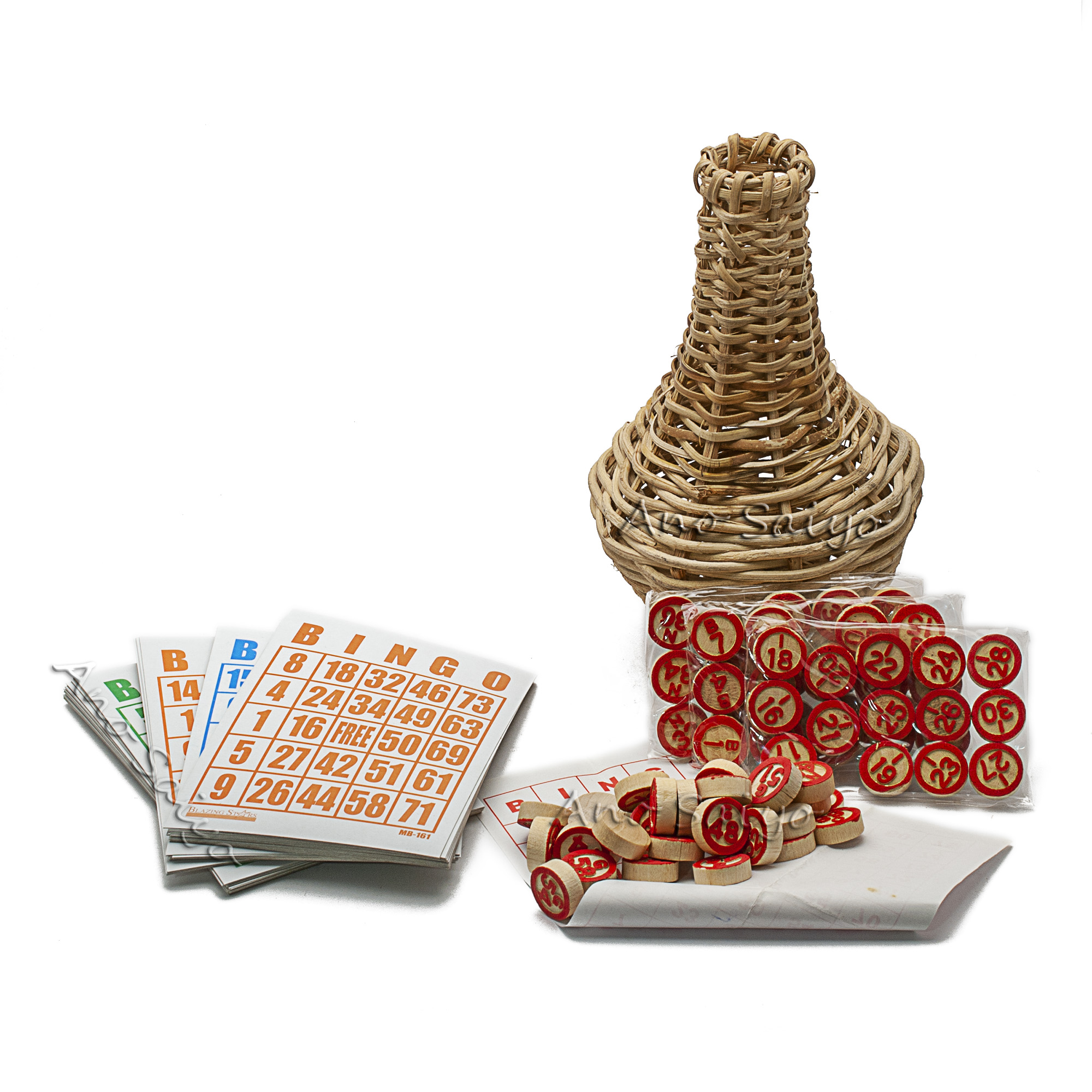 Rattan bingo sets