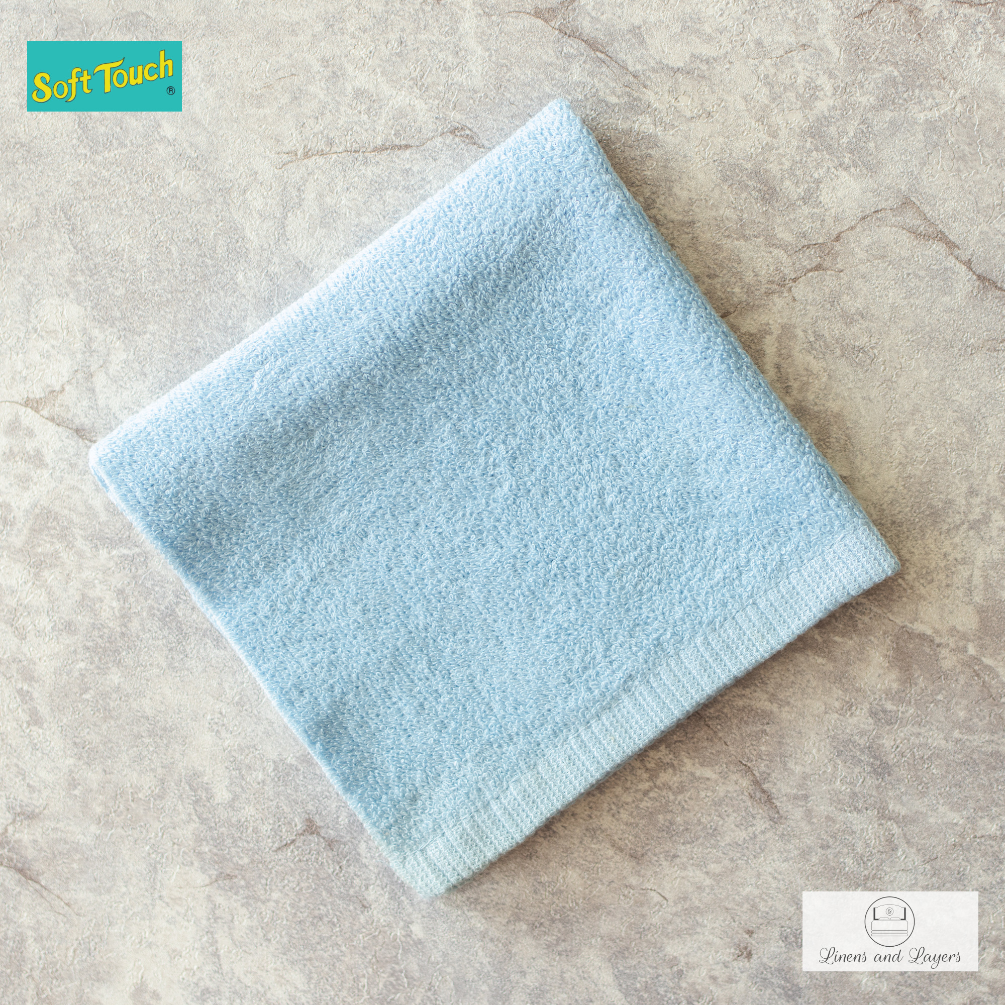 Soft Touch Face Towel (370 GSM) - H-1313 Terrycloth - 13x13 inches