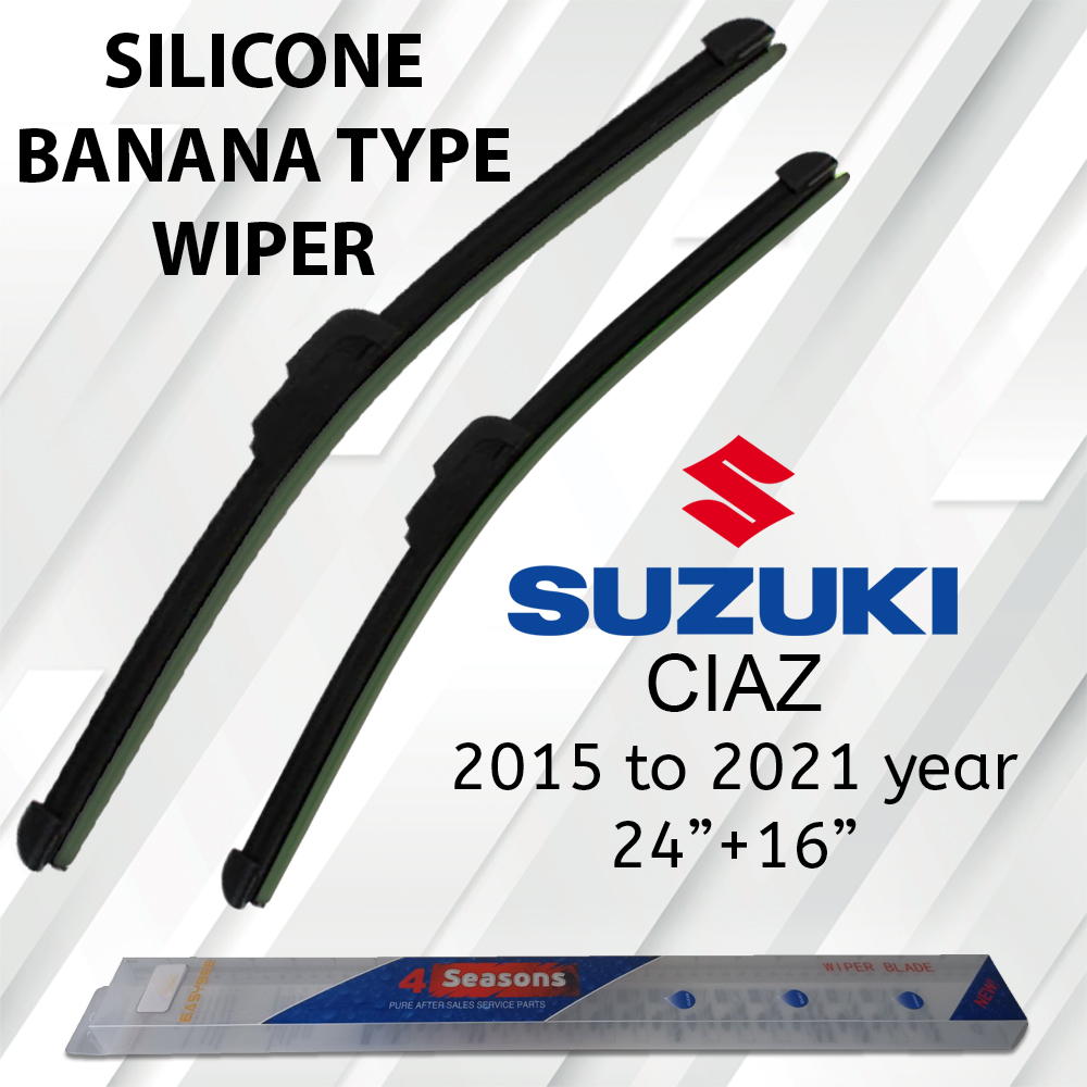 Ssonic Suzuki Wiper Blade Set/Pair for CELERIO,CIAZ,DA64VDA64W,ERTIGA,SX4 Car Window Wiper