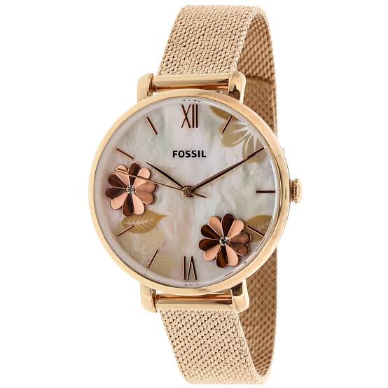 fossil flower watch