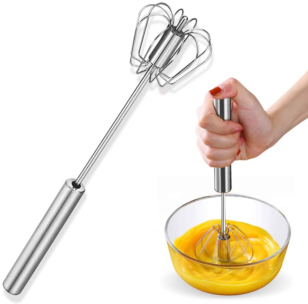 BLIVO Stainless steel Semi-Automatic Mixer Manual Whisk Egg Beater