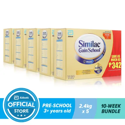Similac Gainschool HMO 2400G For Kids Above 3 Years Old Bundle of 5
