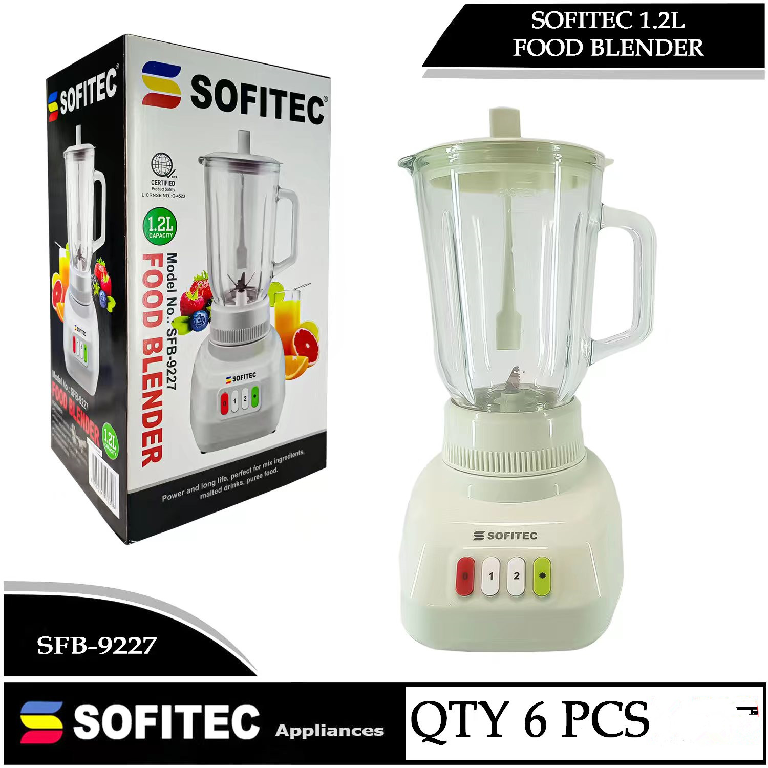1.2L Professional Blender Highquality Blender Can be Used for Soy Milk