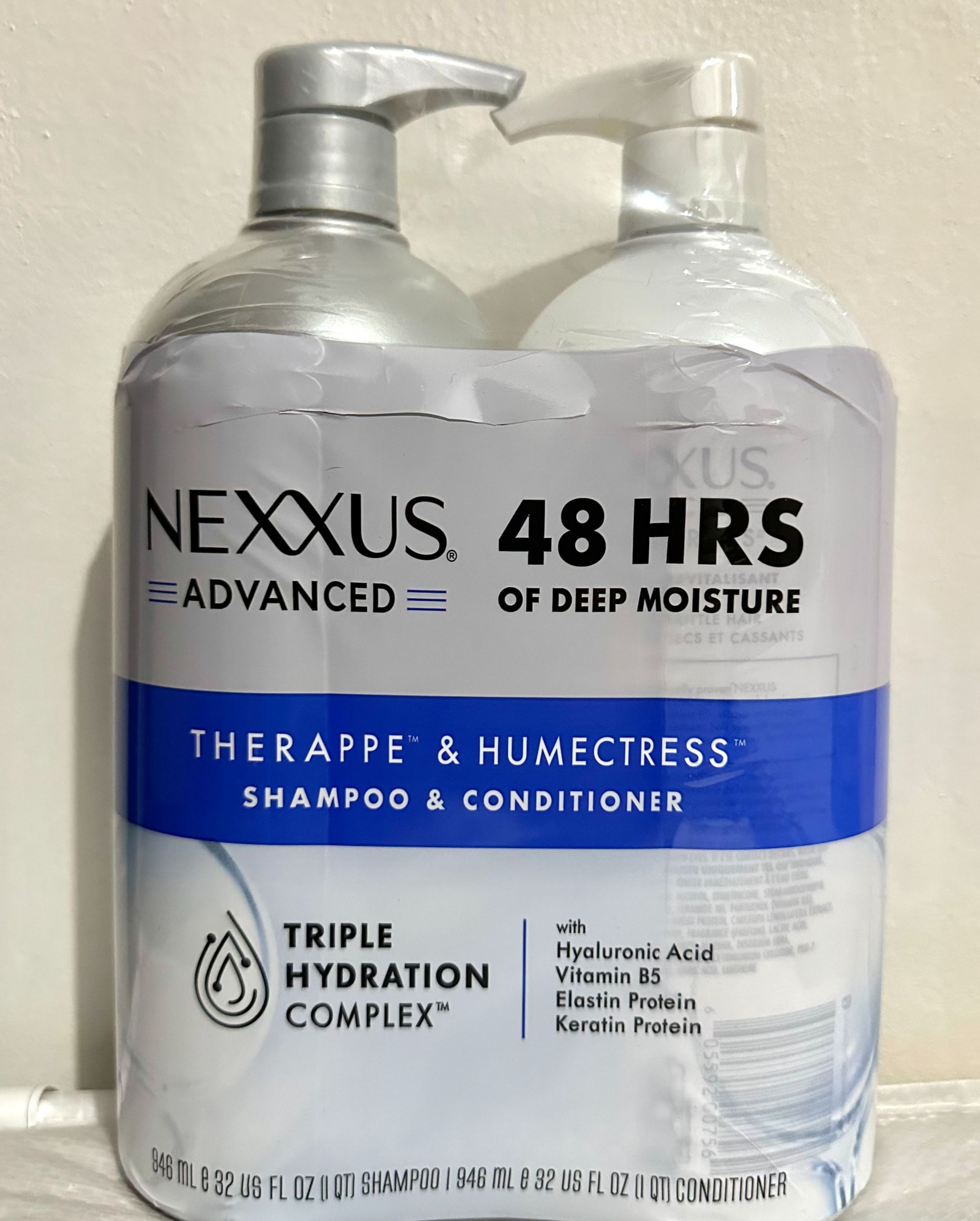 Nexxus Advanced Therappe Shampoo and Humectress Conditioner, 32 Fl Oz (2  Pack)