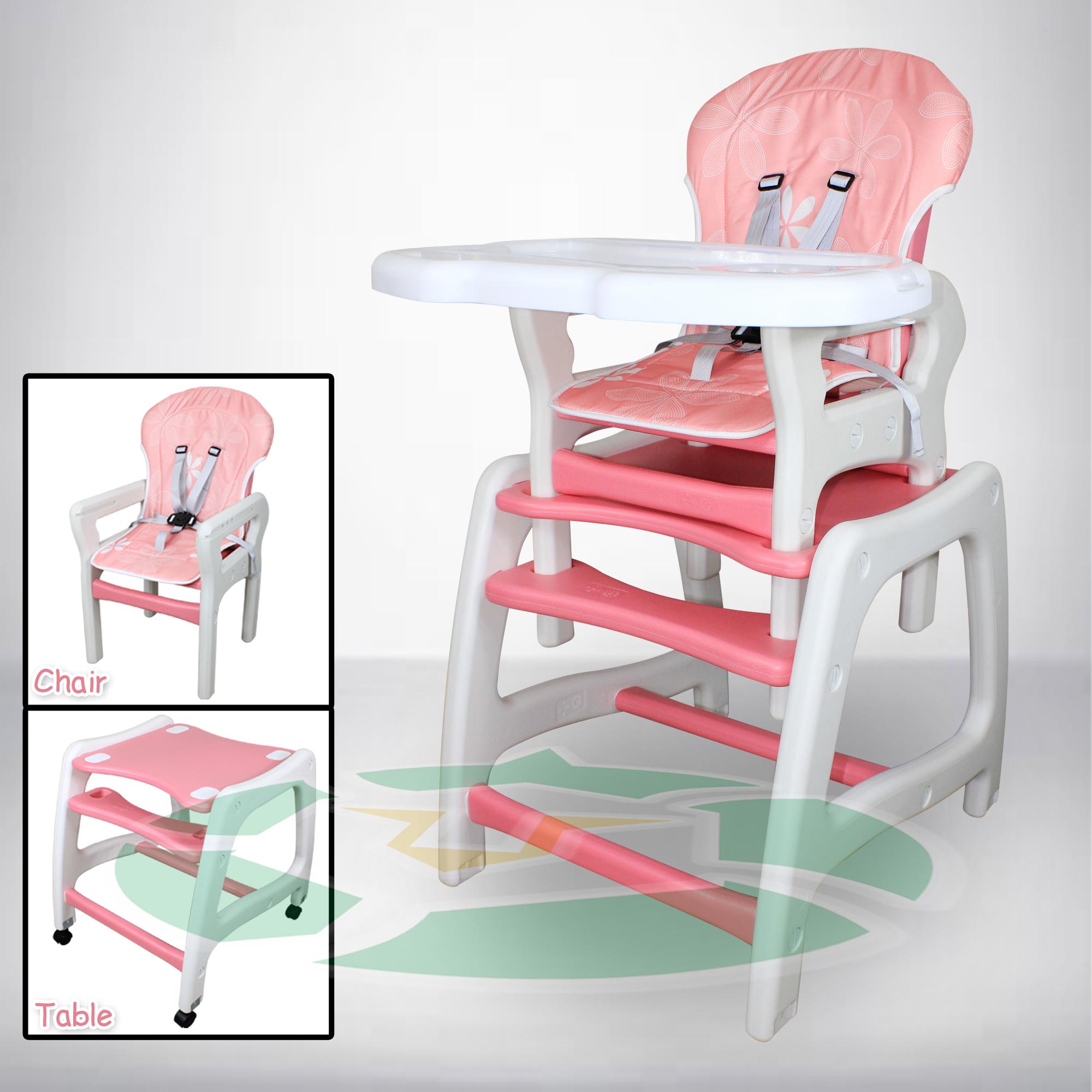 New Multifunctional Adjustable 3 in 1 Baby High Chair Recliner Feeding