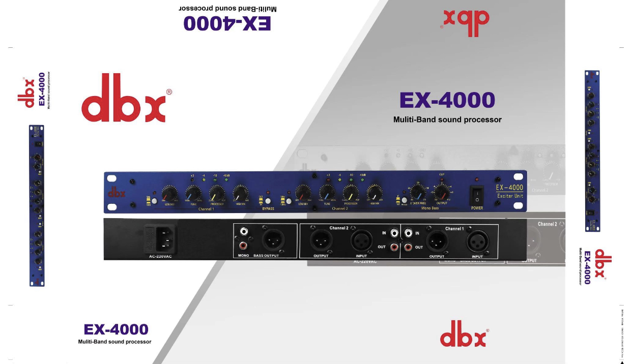 dbx professional vocal beautification ex4000 exciter preeffects audio