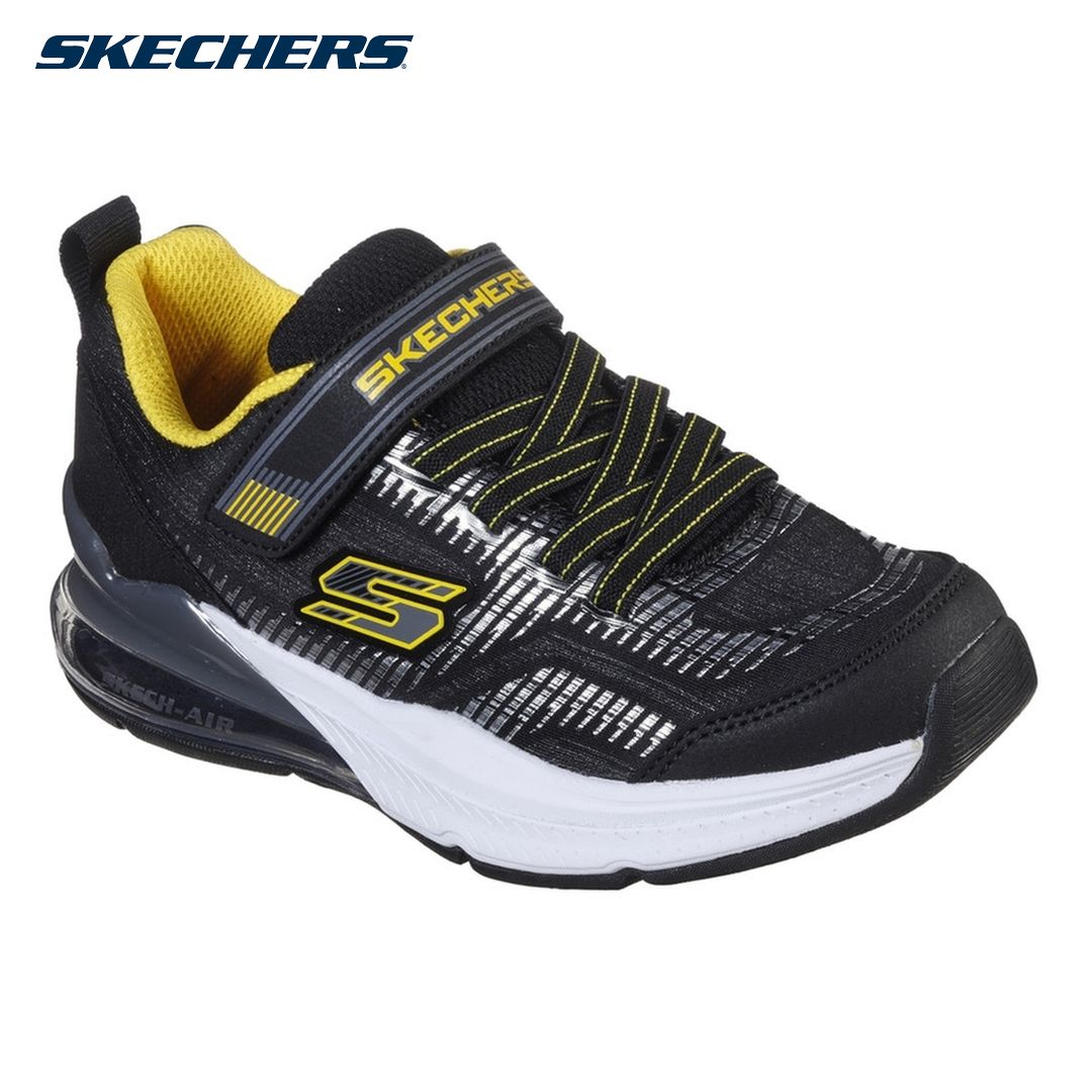 black and yellow skechers