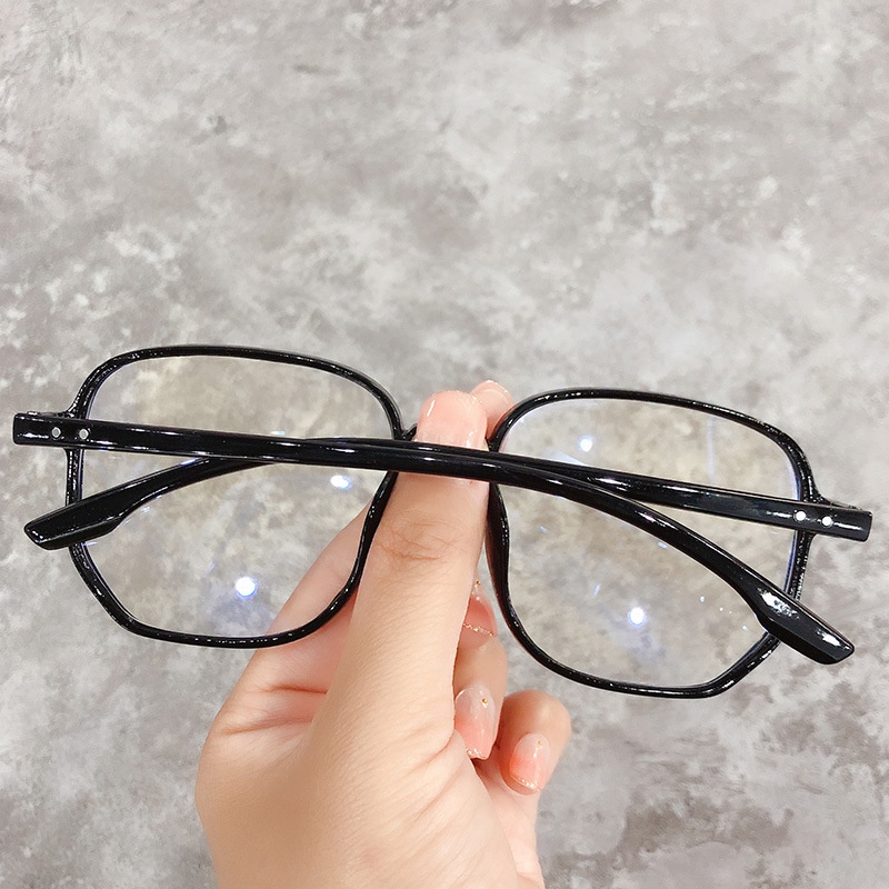 【YOU J】Retro Anti Radiation Glasses Korean Women Oversize Eyeglasses ...