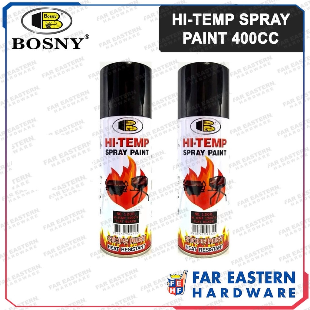 BOSNY HiTemp Spray Paint High Heat Temperature Resistant 400cc Lazada PH
