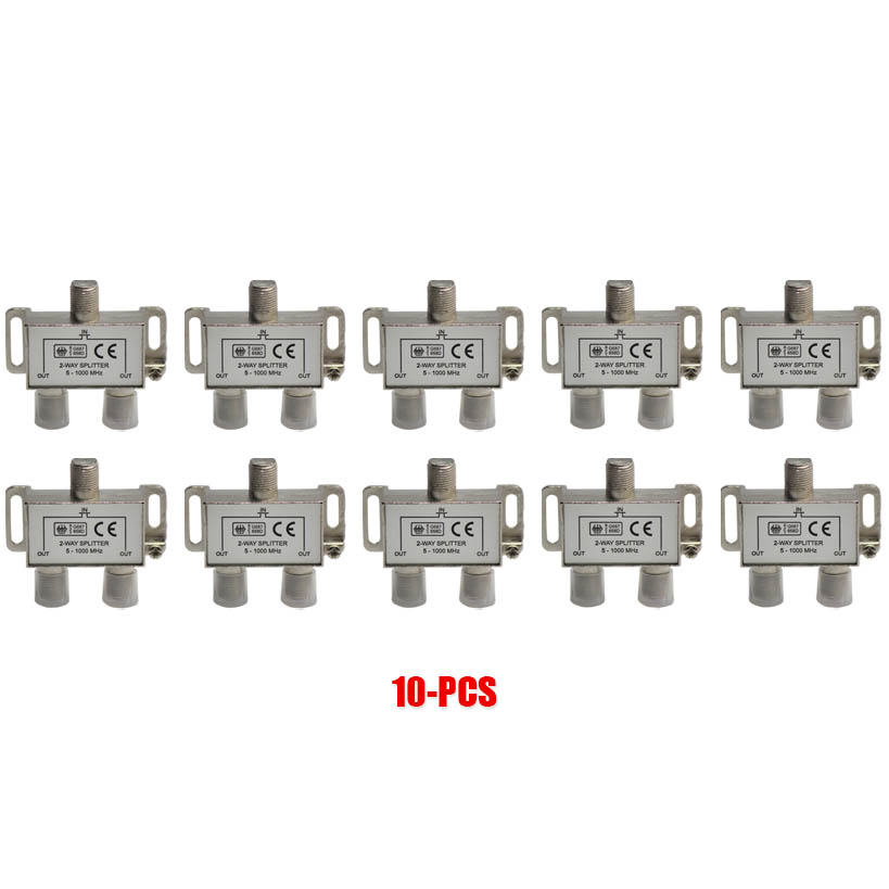 Koaxialkabel-Splitter 2-Wege - Für SAT-TV, Kabel & Internet Bis 2400 MHz