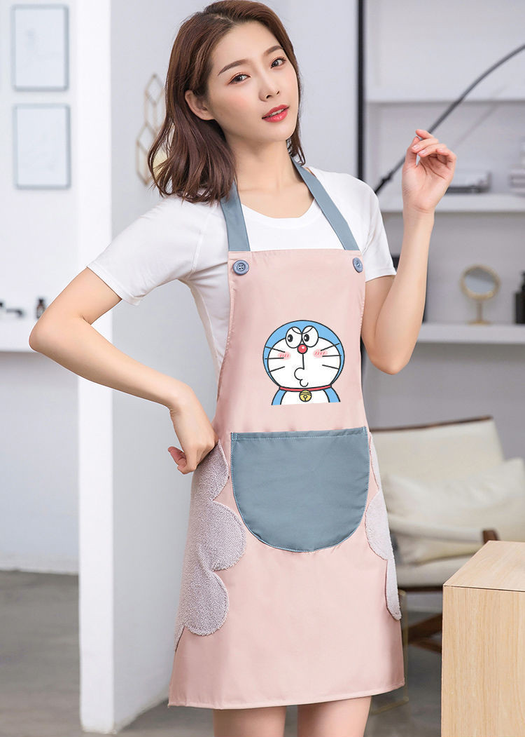 Waterproof Cartoom Cotton Apron Painting Chef Kitchen Cooking Baking Apron for Kids#703 