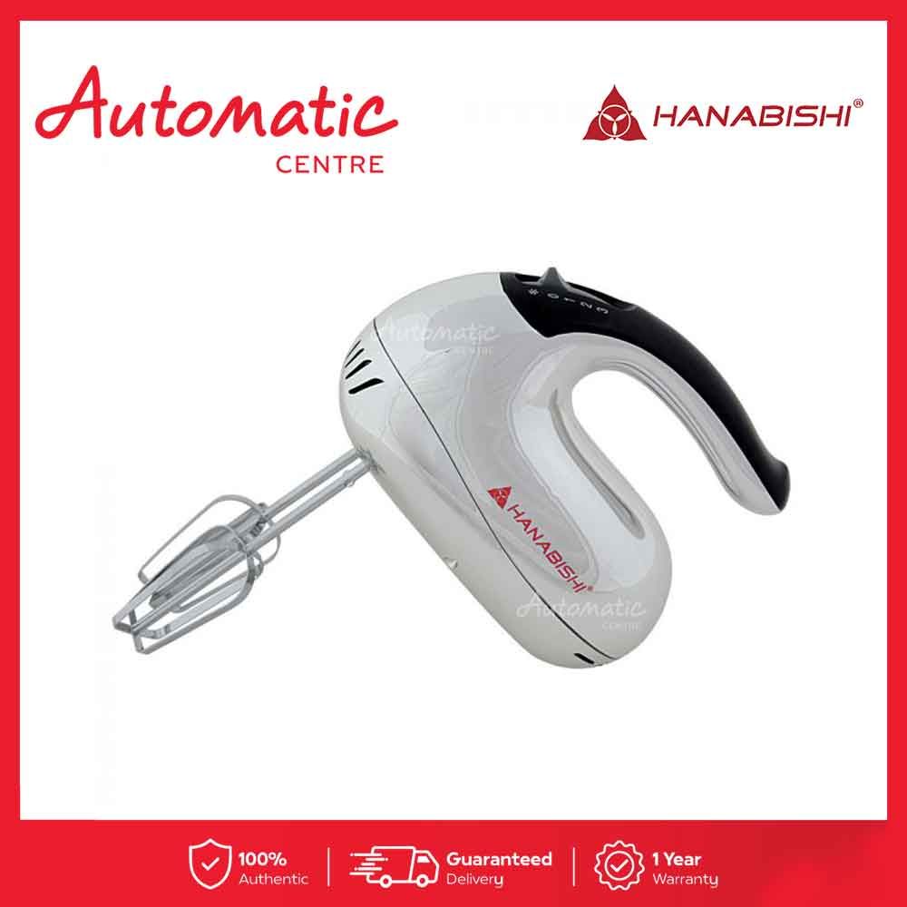 Hanabishi HHM 53SS Hand Mixer with 3Speed Control Pulse and Function
