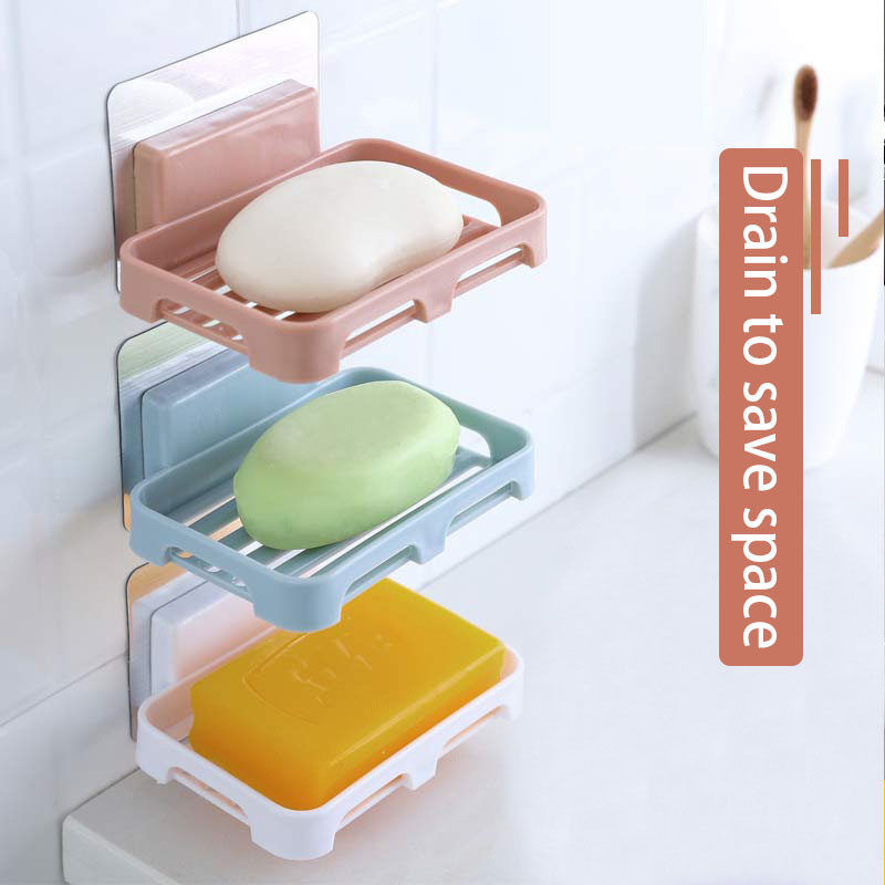 Plastic Bathroom Shower Soap Box Drain Storage Rack Soap Holder Lazada PH