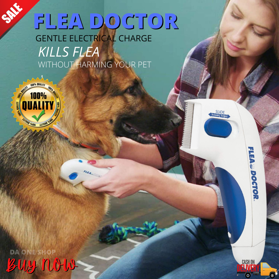 Authentic Flea Doctor Electronic Flea Comb Perfect for Dogs & Cats