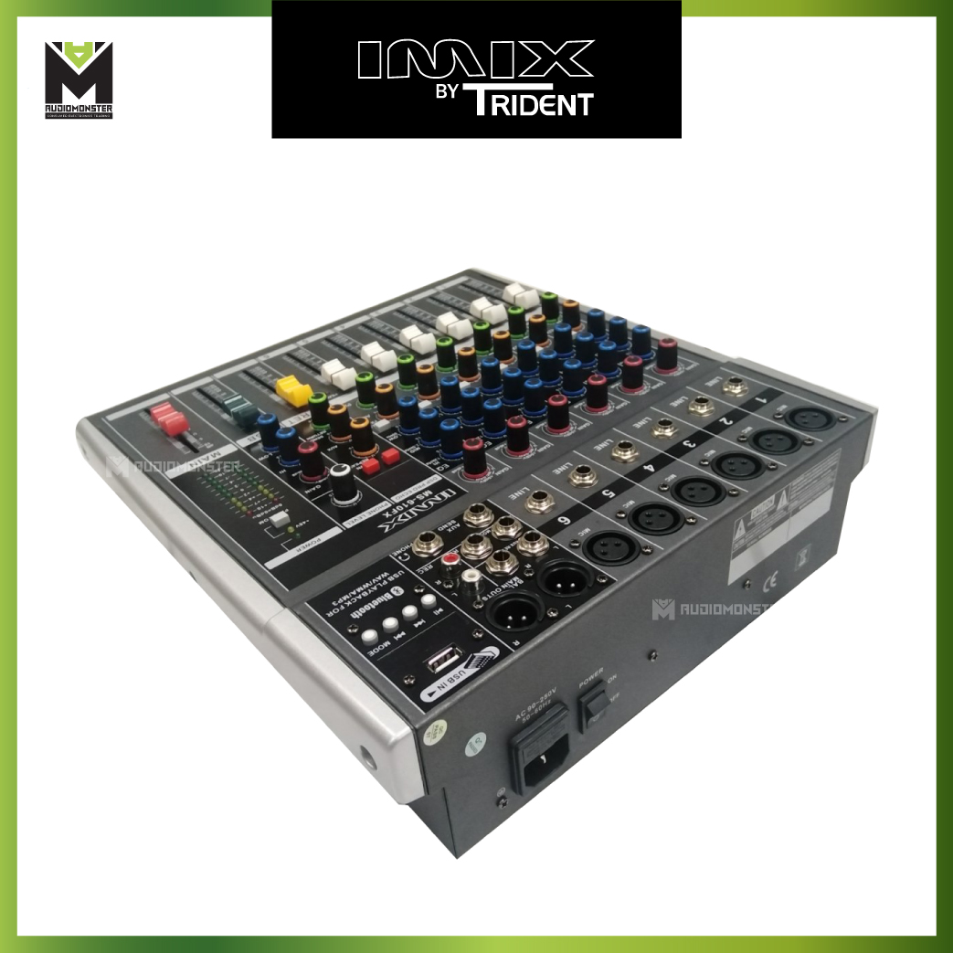 IMIX MS610FX 6 Channel with USB Without EQ with LCD Dsiplay and USB